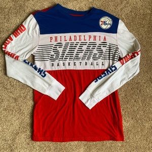 NBA Philadelphia Sixers Mens Small Long Sleeve